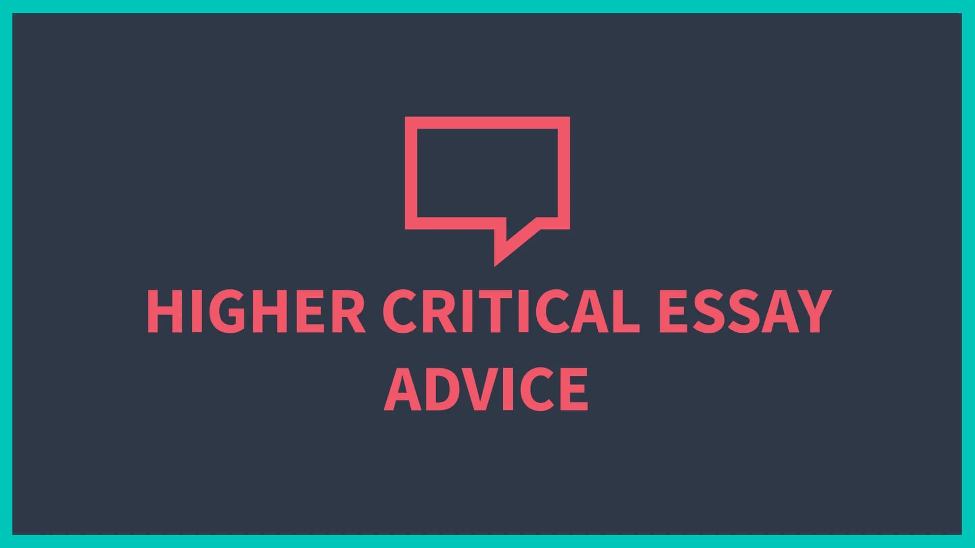 ㄷ
HIGHER CRITICAL ESSAY
ADVICE 66
The wording of the essay question
is important.
2 HIGHER ENGLISH
CRITICAL ESSAY
MARKING CRITERIA
How well 