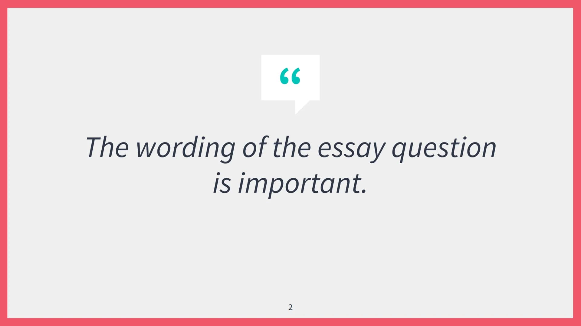 ㄷ
HIGHER CRITICAL ESSAY
ADVICE 66
The wording of the essay question
is important.
2 HIGHER ENGLISH
CRITICAL ESSAY
MARKING CRITERIA
How well 