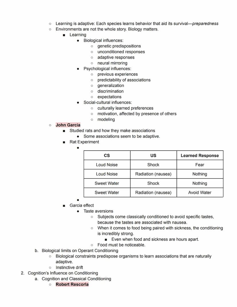Unit 4 Outline
Learning
Module 26 How We Learn and Classical Conditioning
1. How do we learn?
Learn
●
O
■ Experiments in observations (obser