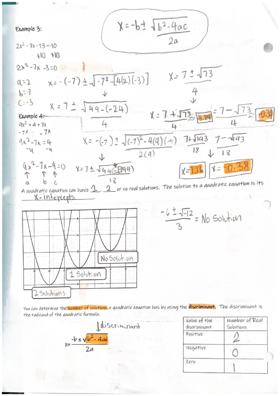 <h2 id="quadraticformulanotesforbeginners">Quadratic Formula Notes for Beginners</h2>
<p>Quadratic equations are usually written in standard