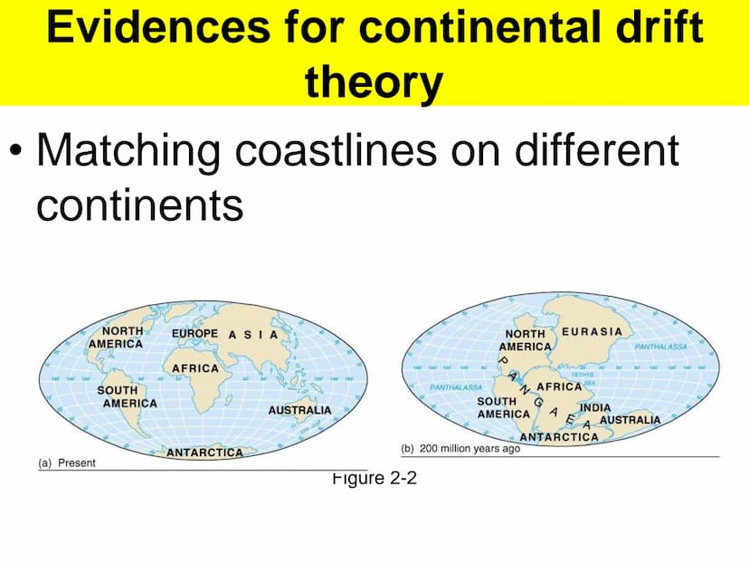 Alfred Wegener
- a German
meteorologist and
geophysicist
- first to advance the
idea of mobile
continents in 1912
- identified several
lines