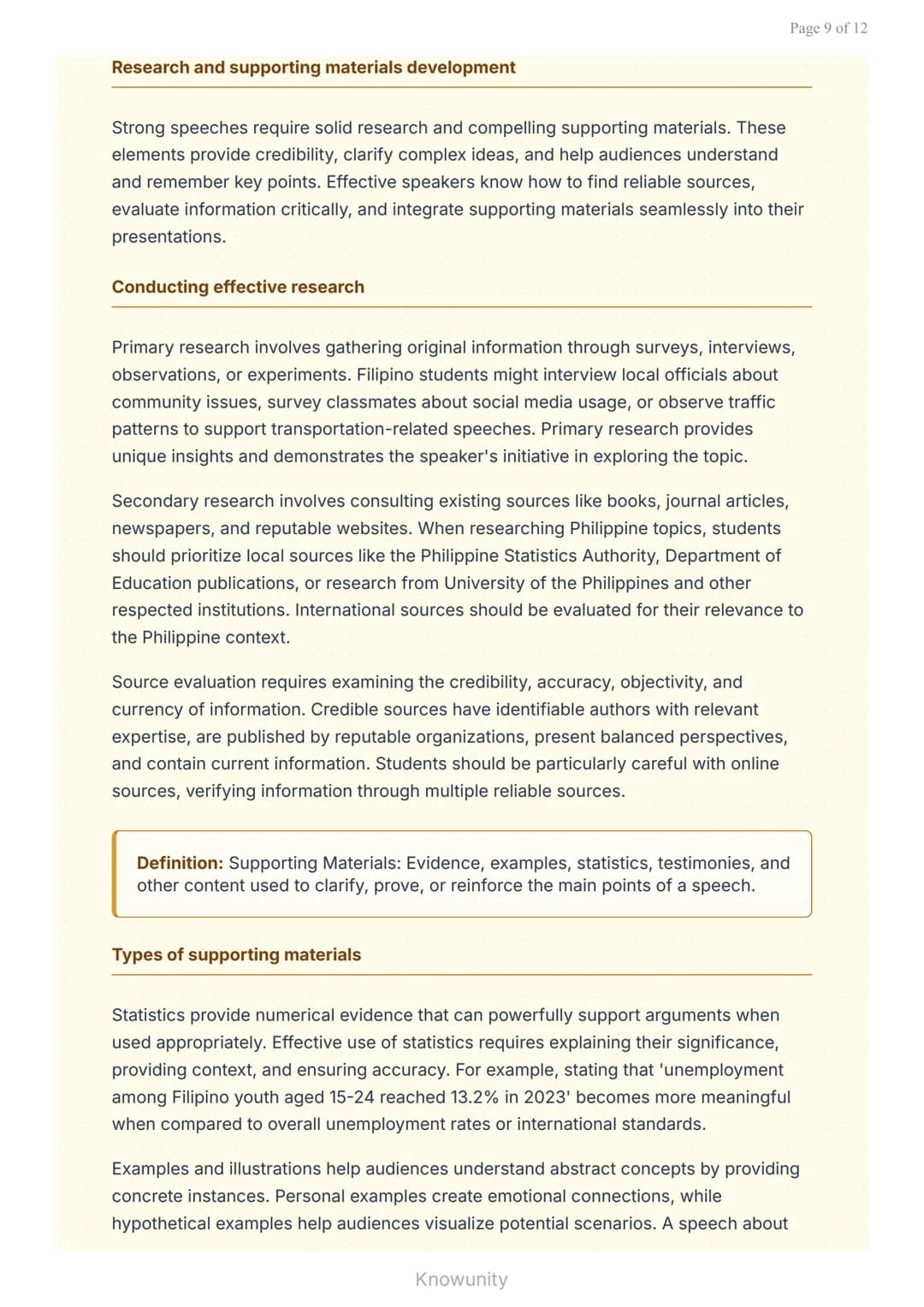 Effective Public Speaking: Speech Preparation and Organization
Master speech preparation and organization for effective
presentations
What Y