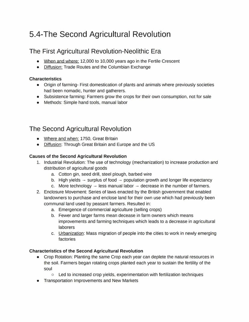 5.1-Introduction to Agriculture
What factors impact the type of agriculture grown around the world?
1. The physical environment
Climate - Ag