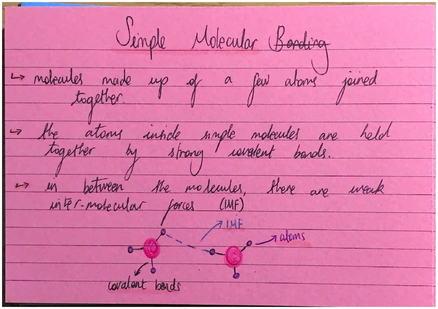 is molecules made up of
together
47
Simple Molecular
Molecular Bording
Jew
atoms joined
a
few along
held
the
are
atoms inside simple molecul