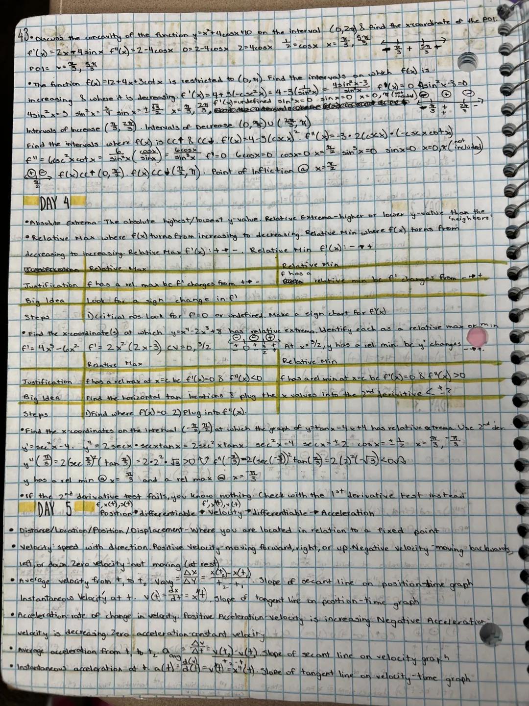 DAY 1
[e le Find the derivative of yze
sinx
sinx
•[e]=eu
Ex:yze
•COS X
ye
•x [a] -In(a).a°•. a=rational #. In(a)=constant.
• Exif(x)=x²-2² 2
