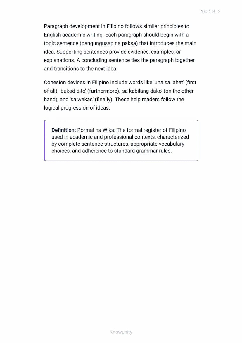 Academic and Professional Communication: Writing in Filipino
and English
Master academic writing skills in both Filipino
and English languag