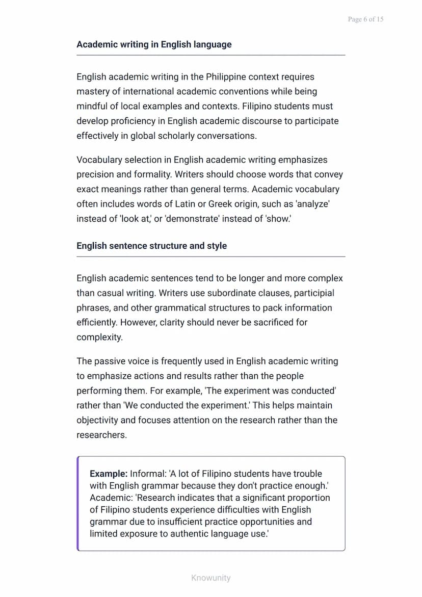 Academic and Professional Communication: Writing in Filipino
and English
Master academic writing skills in both Filipino
and English languag