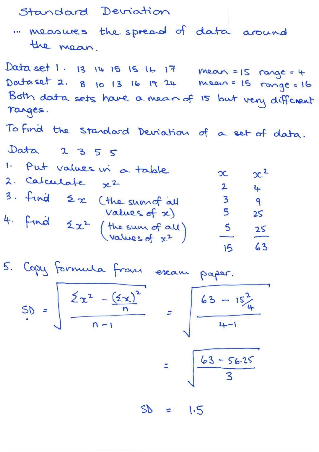 Easy Steps to Find Standard Deviation and Mean