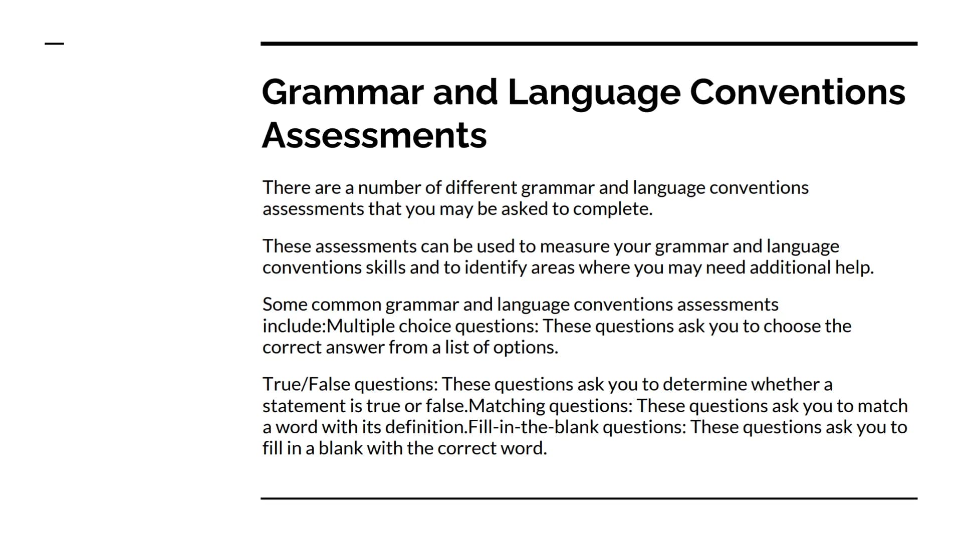 Grammar and Language
Conventions
Intro What are Grammar and Language
Conventions?
Grammar and language conventions include the following:
Se