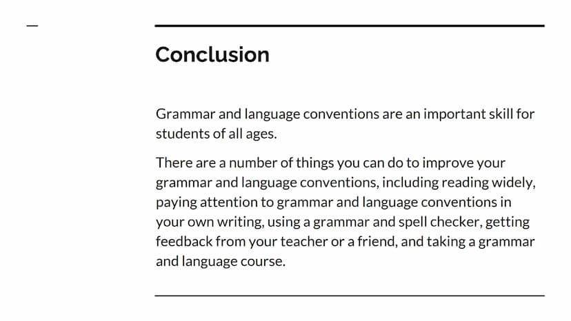 Grammar and Language
Conventions
Intro What are Grammar and Language
Conventions?
Grammar and language conventions include the following:
Se