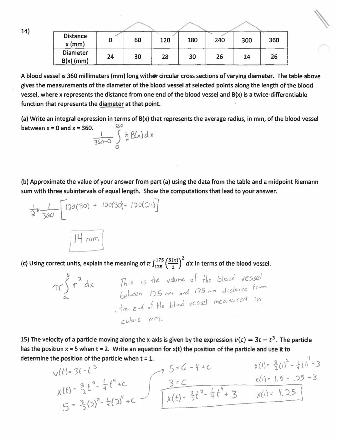 Calculus AB Review Integrals, Area, FTC
-) //dx = Sx²²dx
(A) In x² + C
2) f(sin(2x) + cos(2x)) dx =
(A) cos(2x) + sin(2x) + C
(B) cos(2x) + 