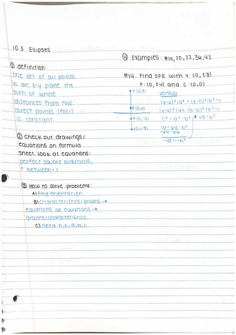 10.4 Hyperbolas
Definition:
The set of all (x, y)
-points in a plane, the
difference of whose
distances from two
fixed points is constant.
H