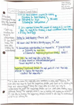 Know Critical Reading Cornell Notes  thumbnail