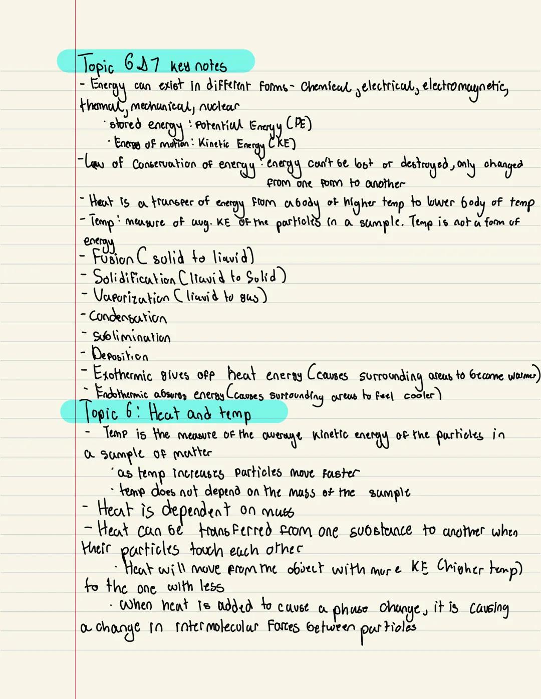 Topic 1: Matter and it's properties and changes.
- Matter
→ Pure substance or mixture of substances.
Properties.
throughoot
Pure Substance :