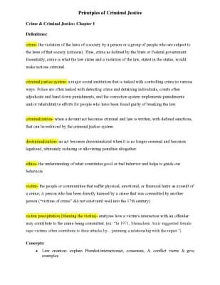 Know Principles of Criminal Justice: Chapters 1-4 thumbnail