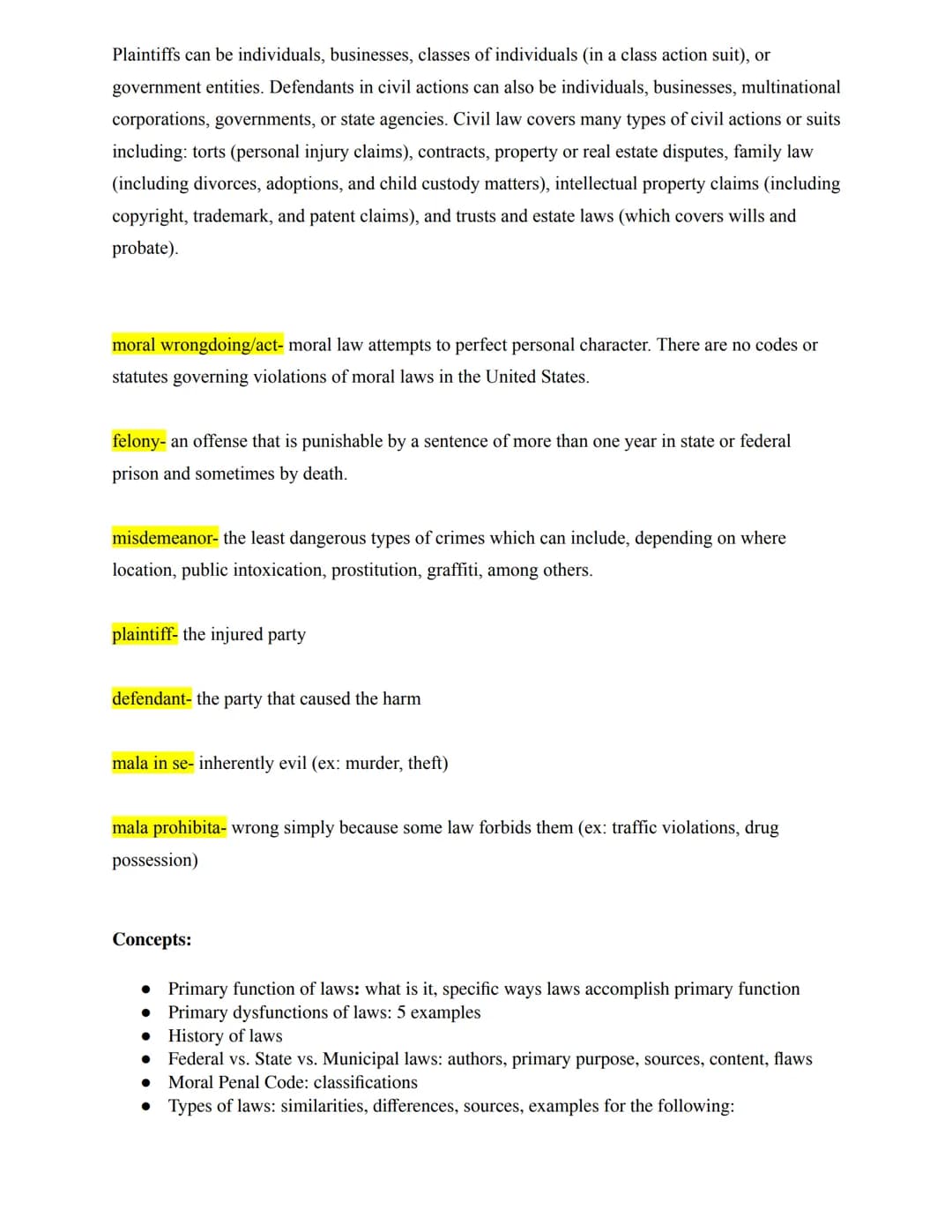 7 Principles of Criminal Law and Examples: Easy Criminal Justice Notes