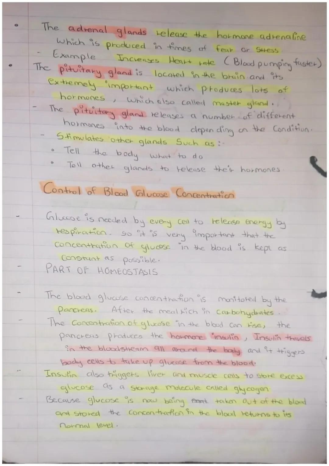 Science Biology
PAPER 2
Maintain- INTERNAL
ENVIRONMENT
changes outside our cells
Response to
both internal
and external conditions L
Homeost