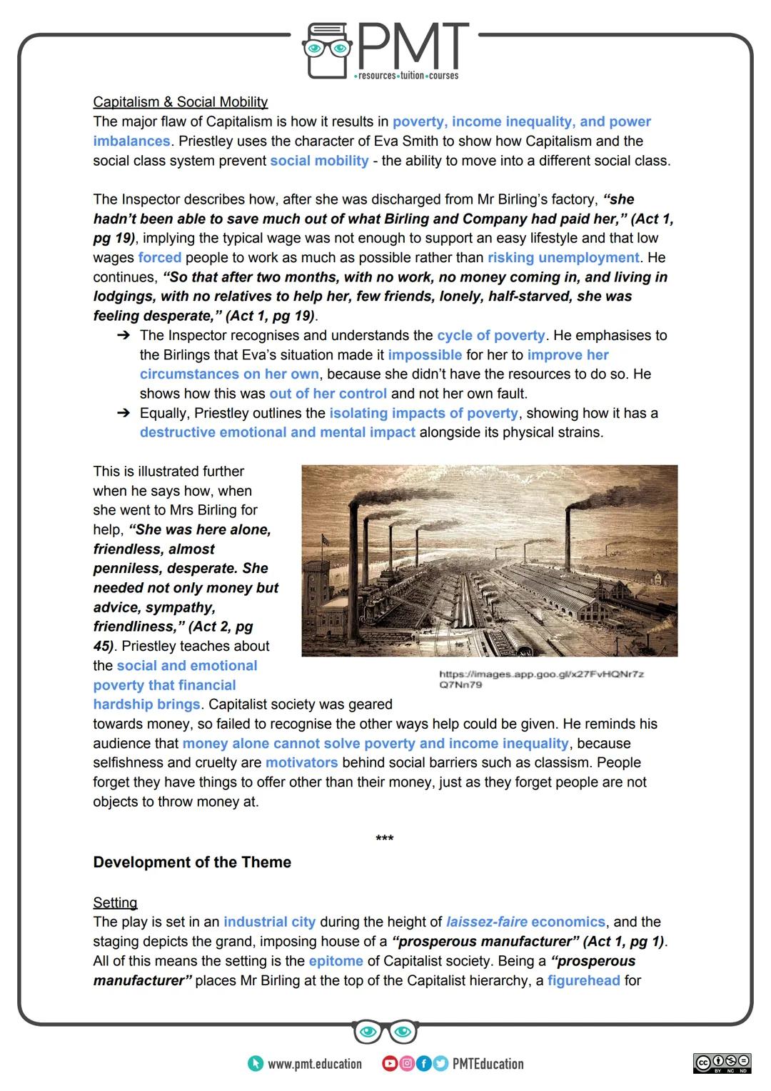 PMT
-resources-tuition-courses
Edexcel English Literature GCSE
An Inspector Calls: Themes
Capitalism vs Socialism
This work by PMT Education