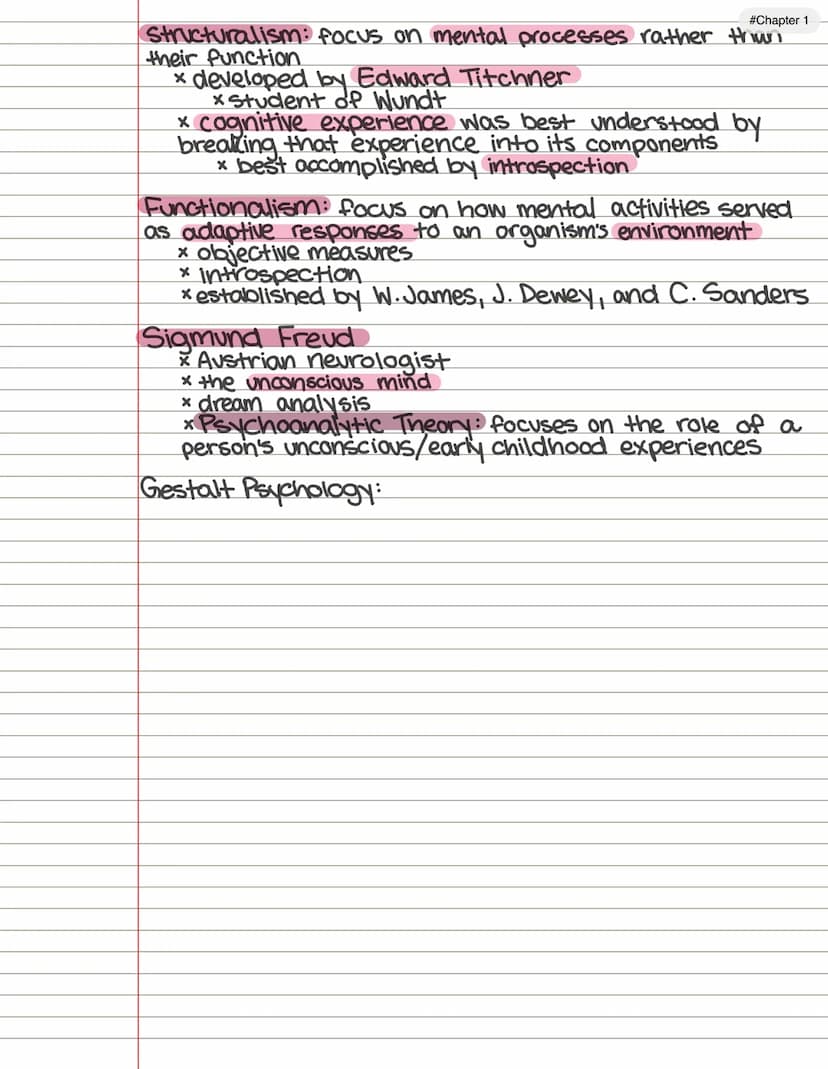 Chp 1
Introduction to Psychology
psychology: refers to the scientific study of the
mind and behaviors
* psychologists use the scientific met