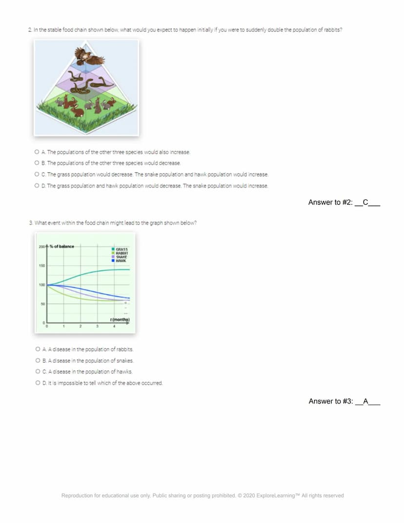ël Gizmos
Name: Katie Whitson
Student Exploration: Food Chain
Directions: Follow the instructions to go through the simulation. Respond to t