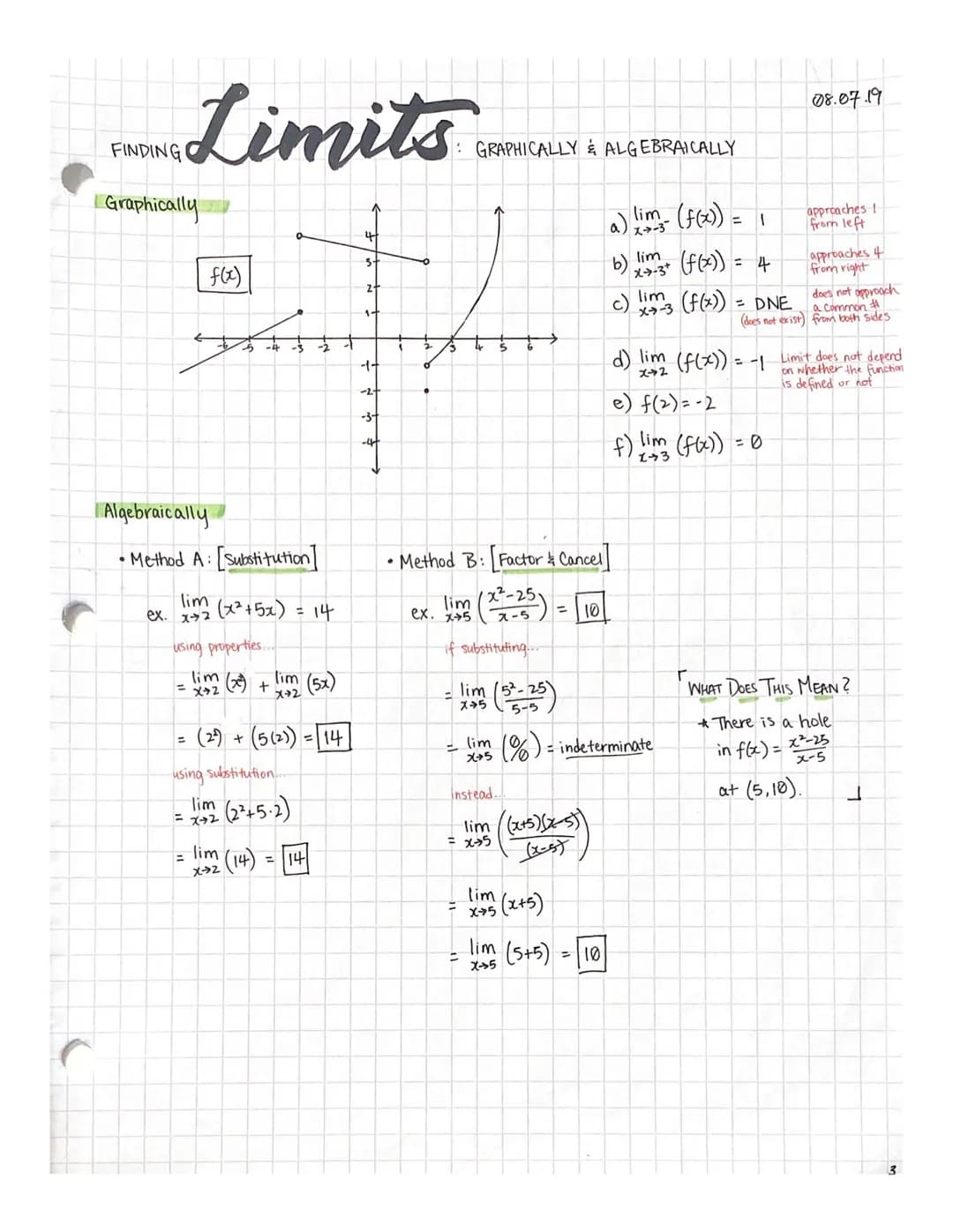 
<h2 id="definition">Definition</h2>
<p>If f(x) becomes close to a single number L as x approaches c from both the left and the right, then 