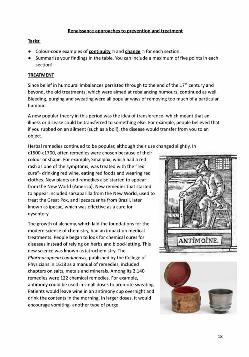 Name:
Medicine in Britain 1250-present day
Revision Activity Book
1 Section Two: Renaissance Medicine
When was the Renaissance?
What does Re