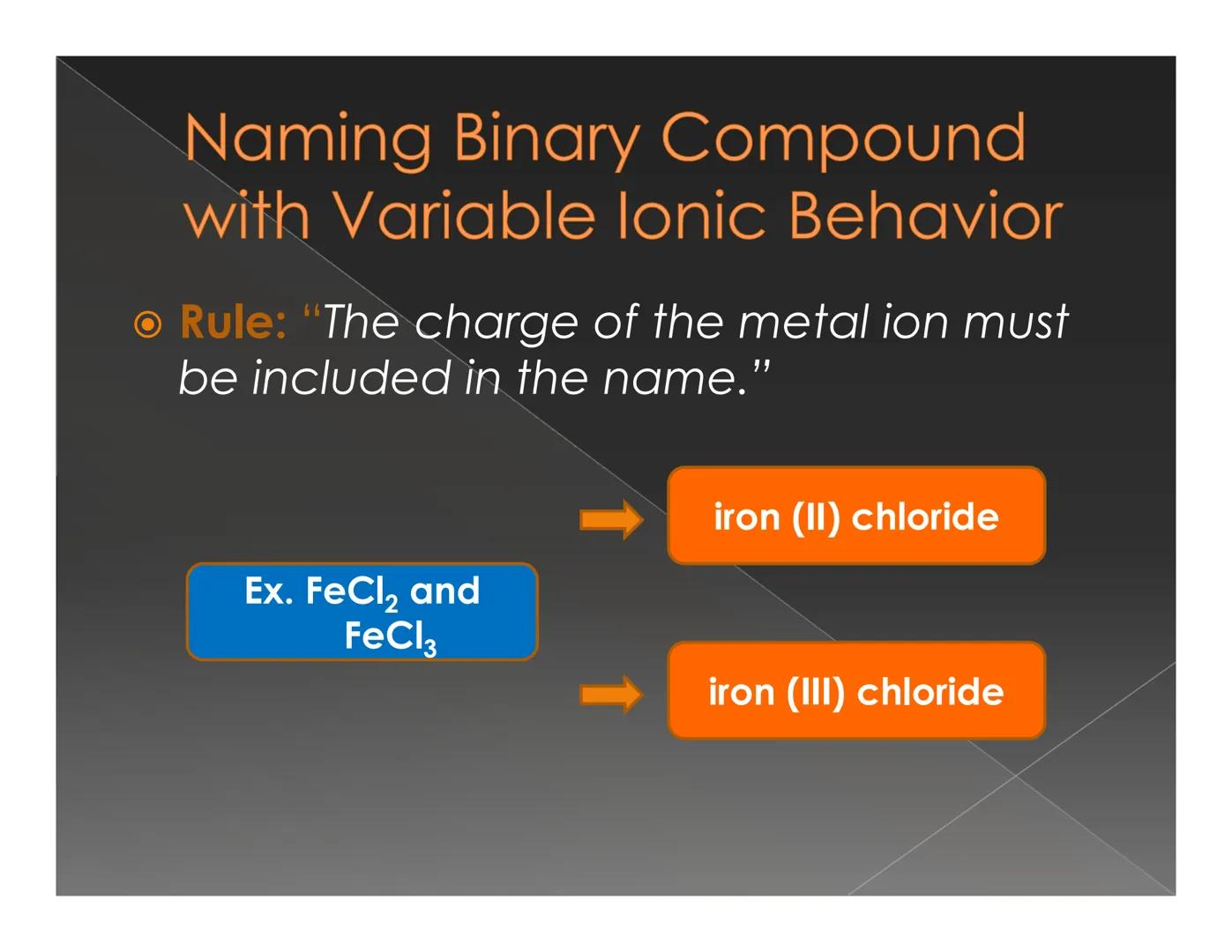 # Recognizing and Naming
## Binary Ionic Compound How do we know that
the compound is an
ionic compound? Recognizing Binary lonic
Compounds

