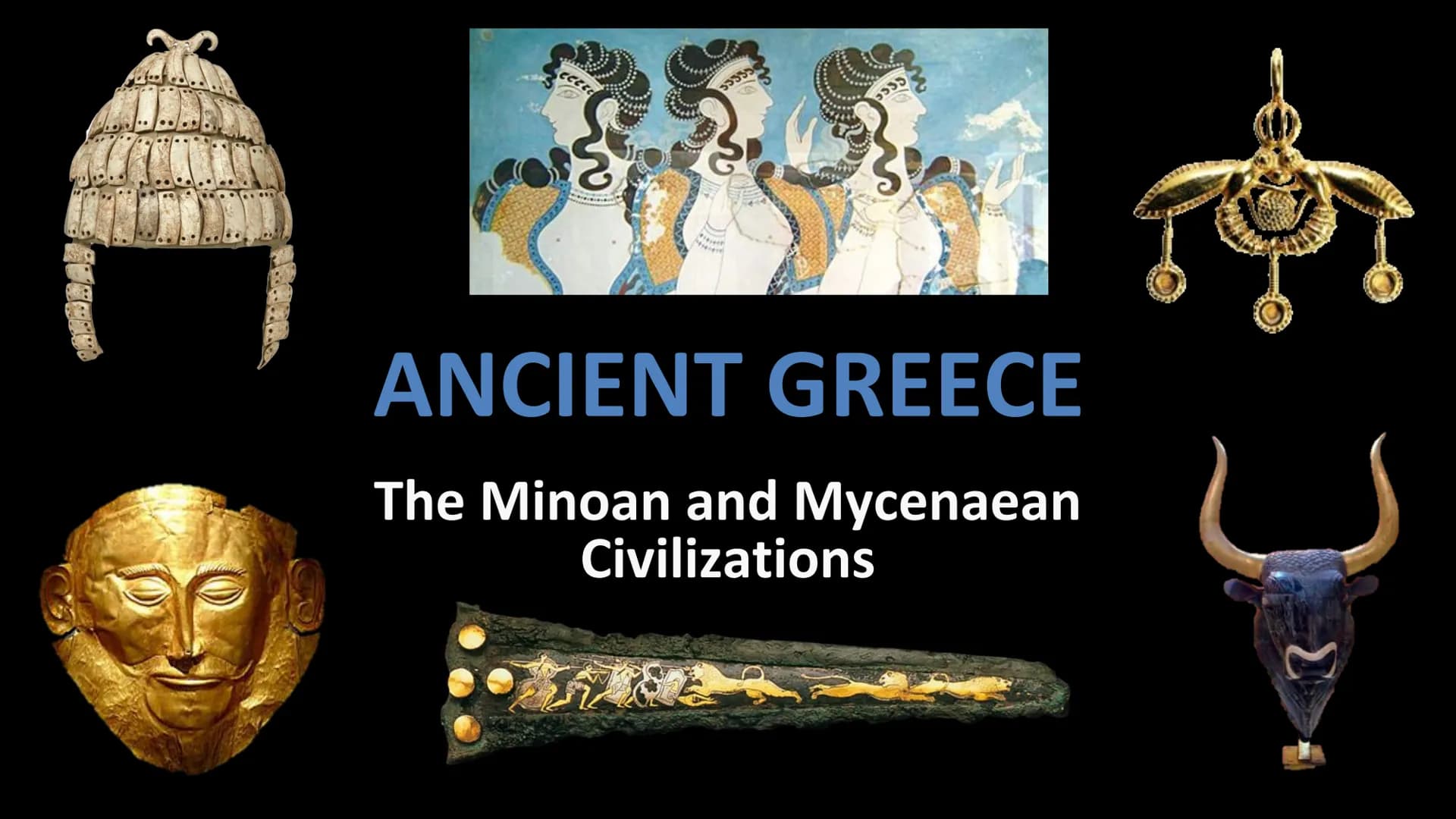 C
33335
Me
1333
ANCIENT GREECE
The Minoan and Mycenaean
Civilizations SAVARKAAAAANAAAT
Sor
Geography of Greece
Greece is located on the
Balk