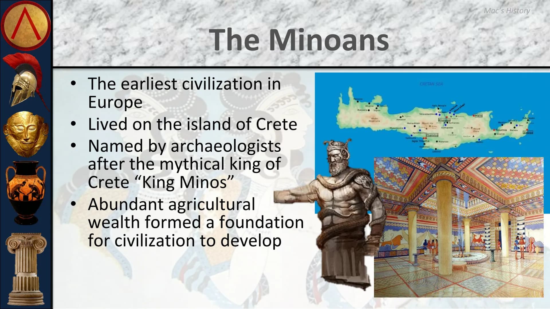 C
33335
Me
1333
ANCIENT GREECE
The Minoan and Mycenaean
Civilizations SAVARKAAAAANAAAT
Sor
Geography of Greece
Greece is located on the
Balk