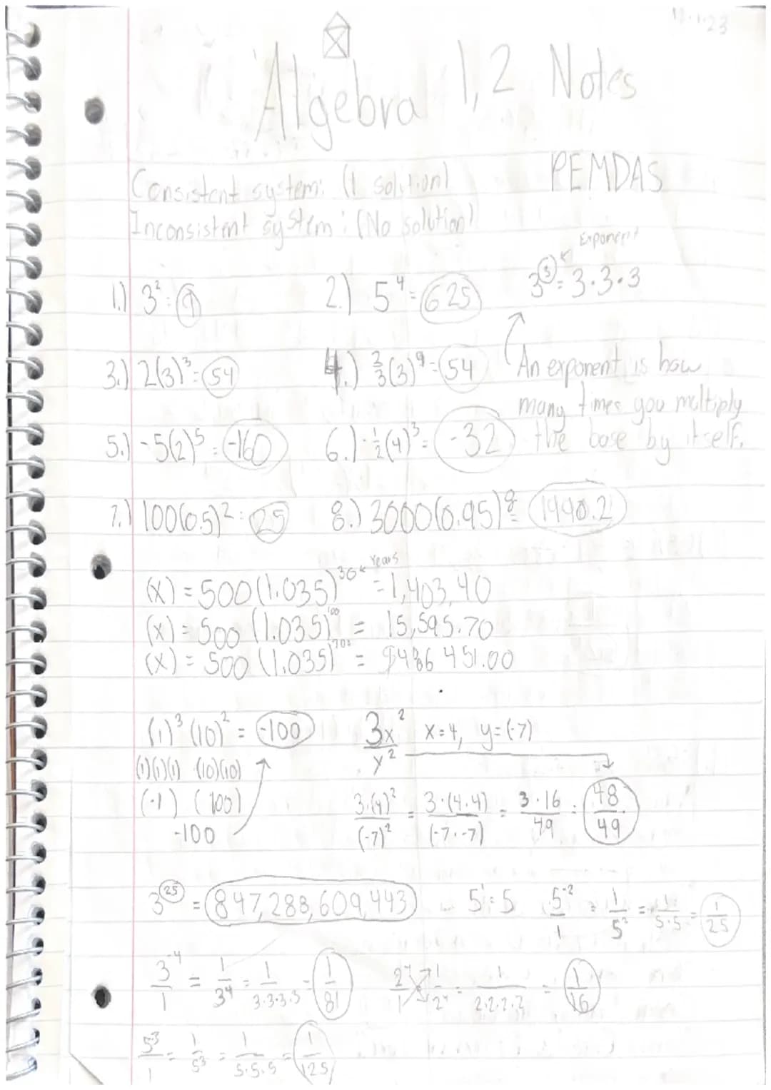 Algebra Notes (Polynomials) 1-31-24
५.
L
0 6
-X'
+
3x² + 6-4
X
· 48 x 4 · x 4 + 3 x² + 60
3х4 - Monomial
131tx - Binomial } Polynamids
4x³- 