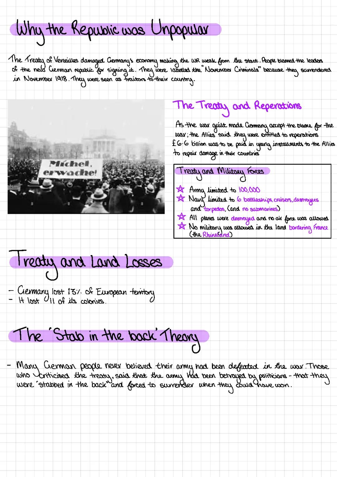 Weimar Germany - Why was the republic so unpopular? 