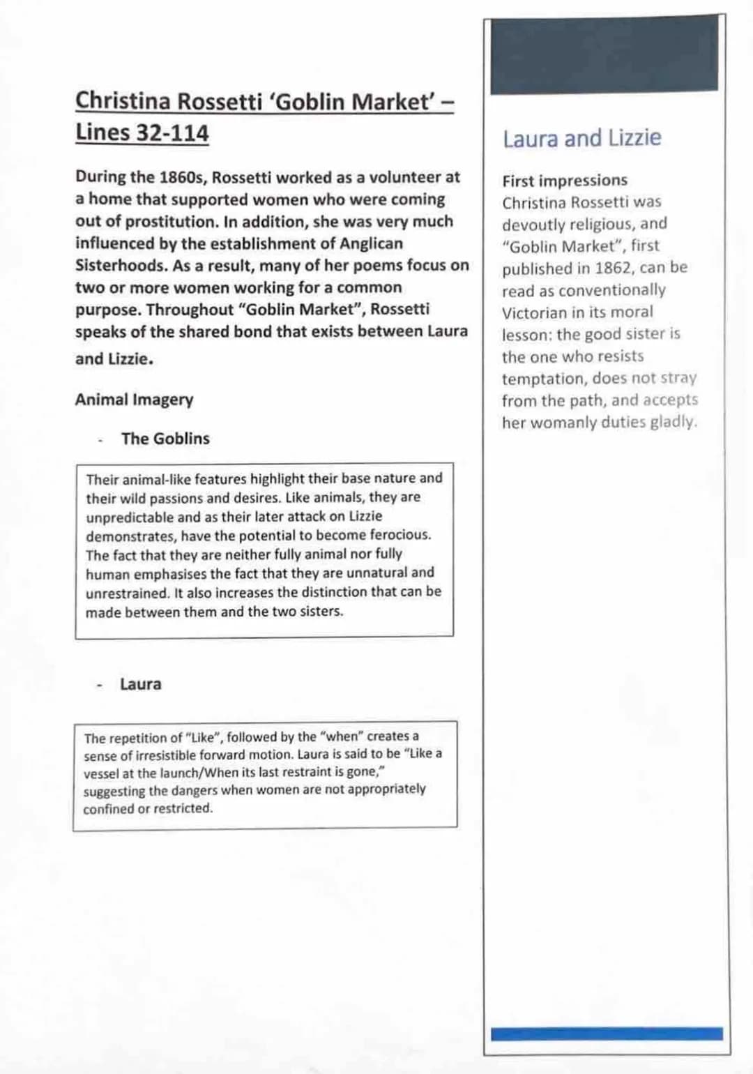 
<h2 id="introduction">Introduction</h2>
<p>Christina Rossetti's poem "Goblin Market" is a tale set in a fairy tale world, delving into the 
