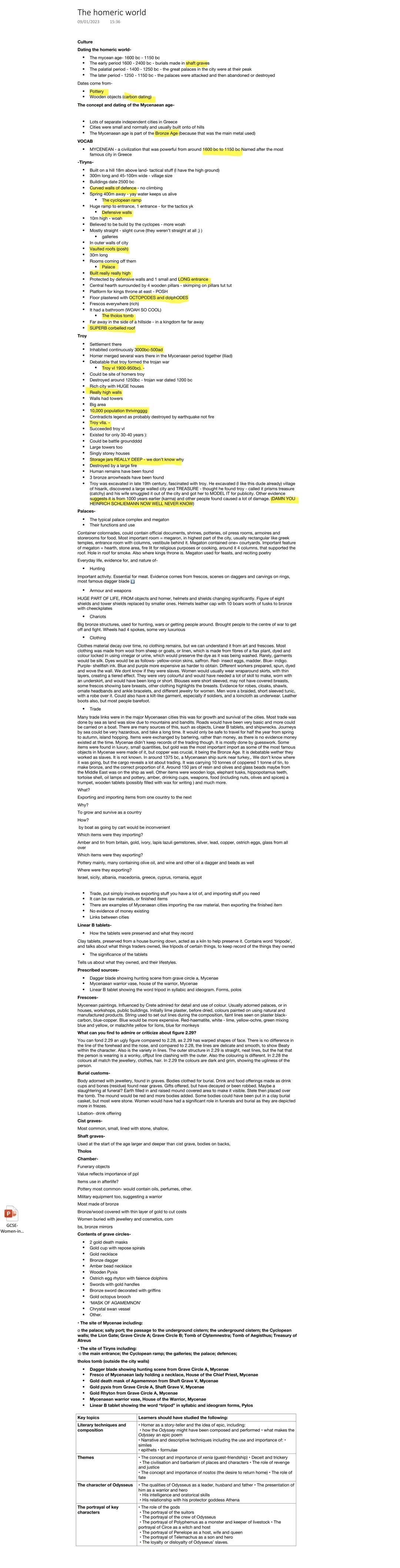 Discovering the Mycenaean Era in Homer's World