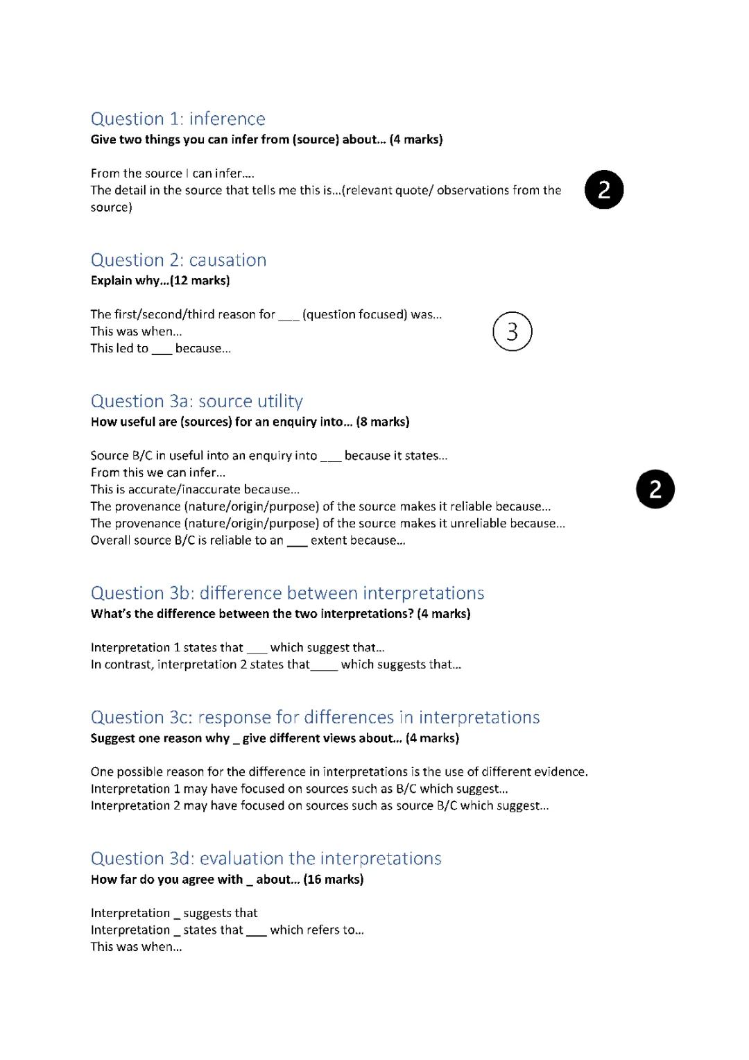 Understanding History for Exams: Examples and Explanations!