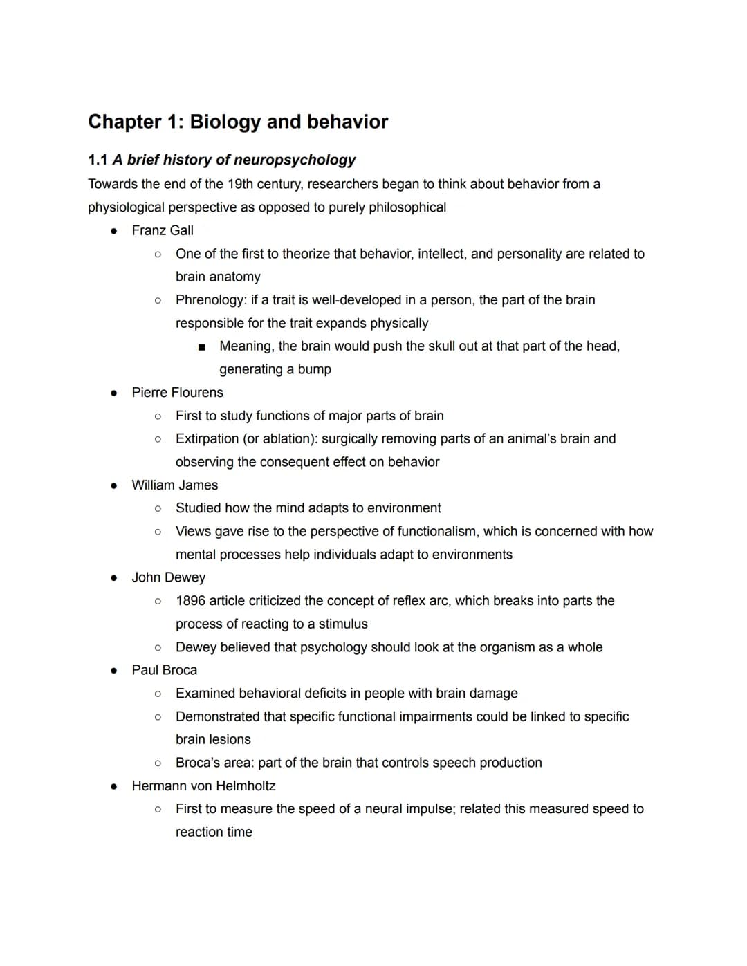 Chapter 1: Biology and behavior
1.1 A brief history of neuropsychology
Towards the end of the 19th century, researchers began to think about