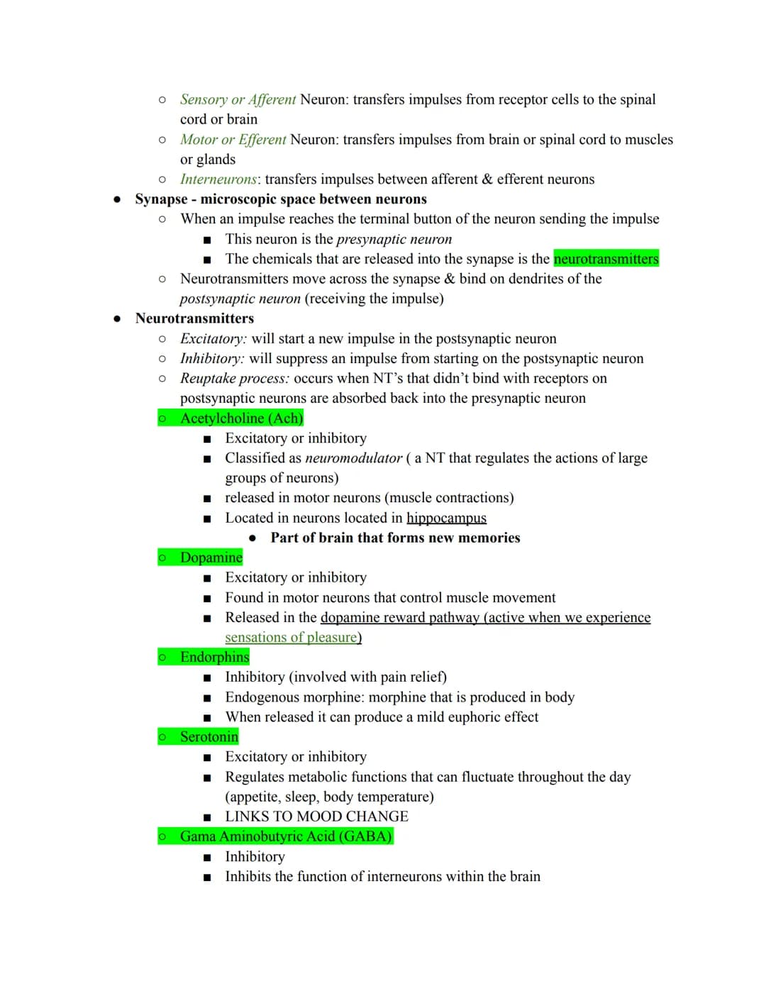 Unit 2: Biopsychology
The biological roots of behavior and thought. It connects the brain, nervous system, and
neurotransmitters to thoughts