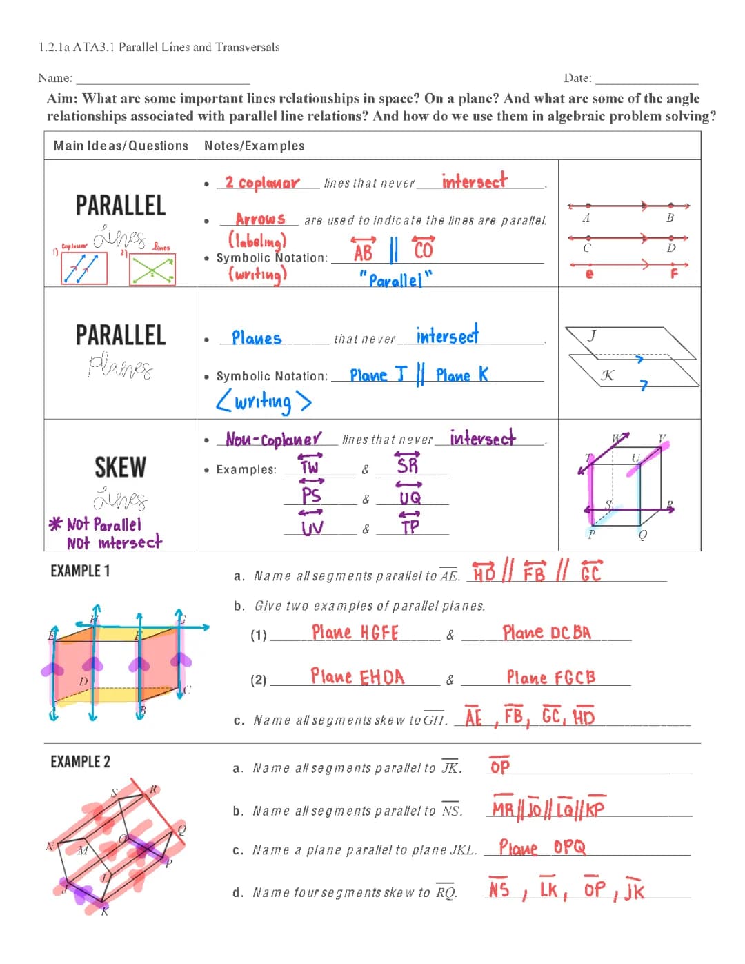 Fun with Parallel Lines and Angles!