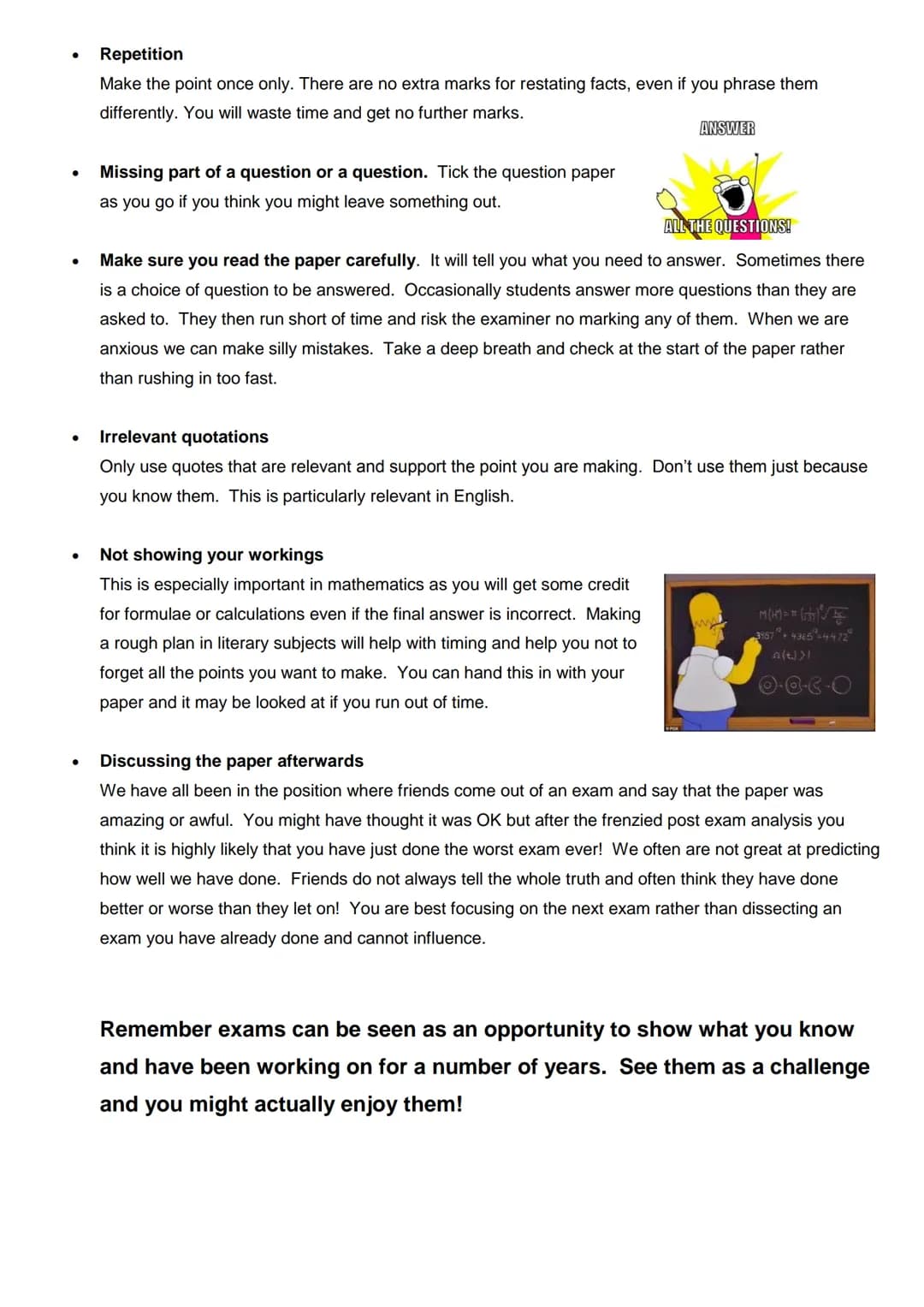 Revision Where
do I start?
-
Mocks - What
can I learn from
them?
Study, Revision and
Exam Tips
Sleep - Is it really
important?
Memory - How
