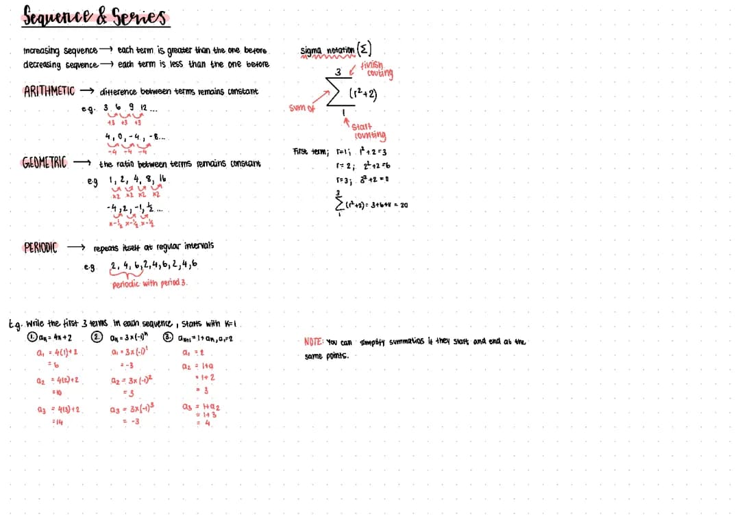 sequences and series 
