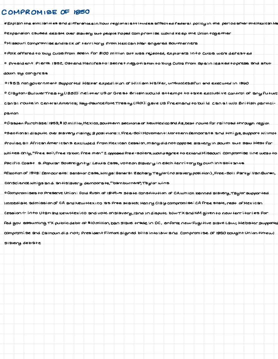 CONTEXT
*Explain the context in which sectional conflict emerged from 1844 to 1871
o us expansion to Pacific Oce on Sectionaliem
01861: Civi