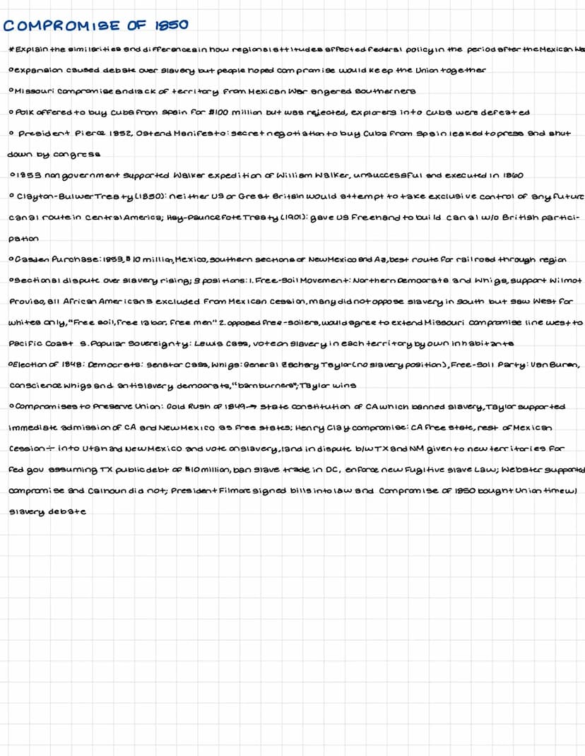 CONTEXT
*Explain the context in which sectional conflict emerged from 1844 to 1871
o us expansion to Pacific Oce on Sectionaliem
01861: Civi