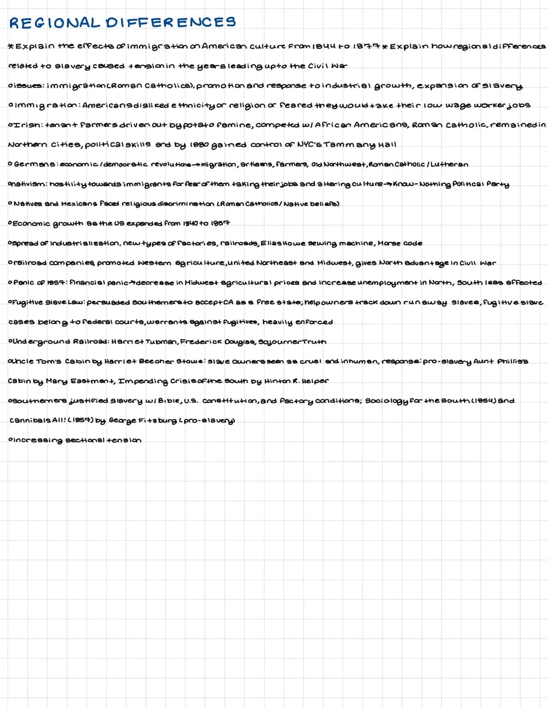 CONTEXT
*Explain the context in which sectional conflict emerged from 1844 to 1871
o us expansion to Pacific Oce on Sectionaliem
01861: Civi