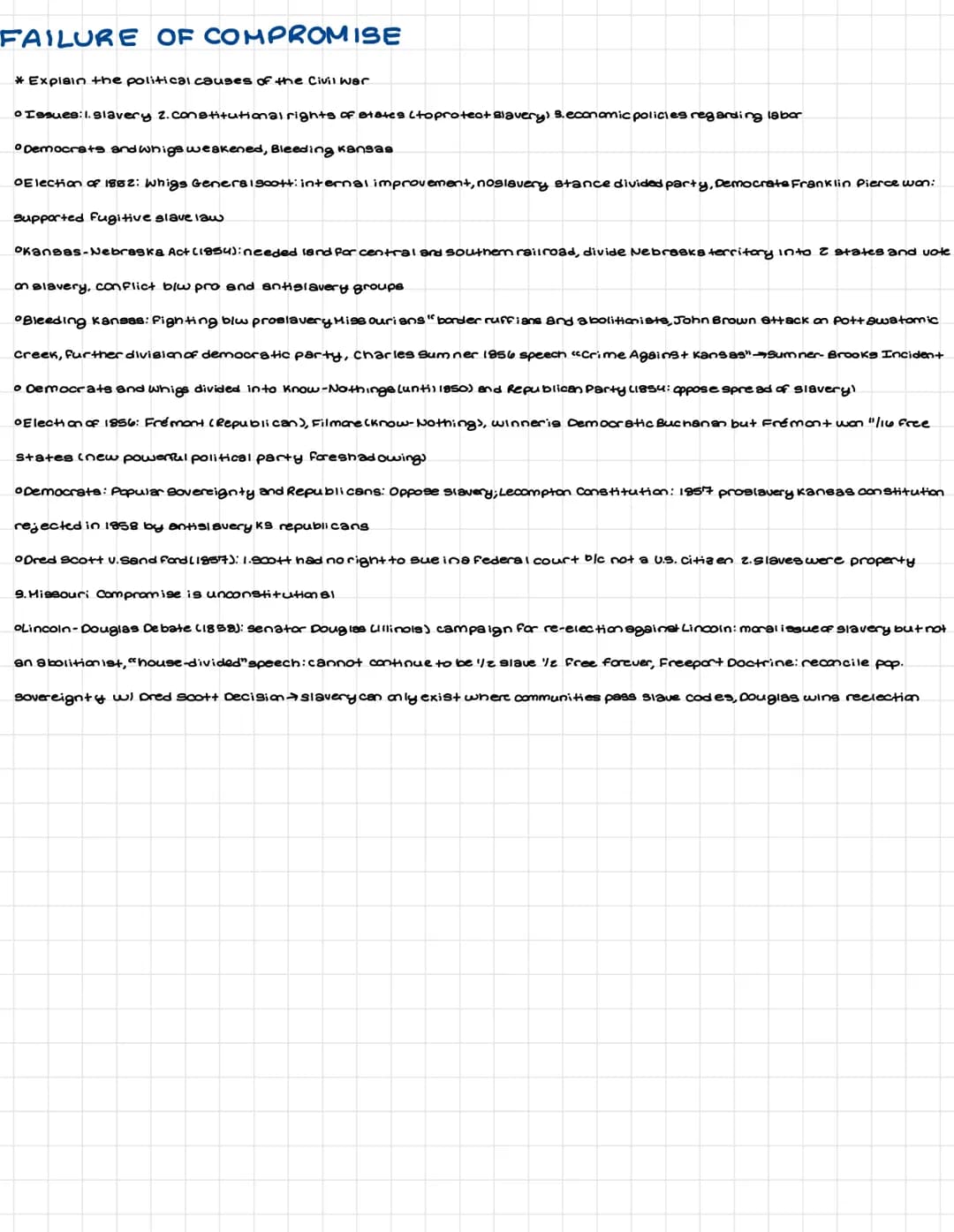 CONTEXT
*Explain the context in which sectional conflict emerged from 1844 to 1871
o us expansion to Pacific Oce on Sectionaliem
01861: Civi