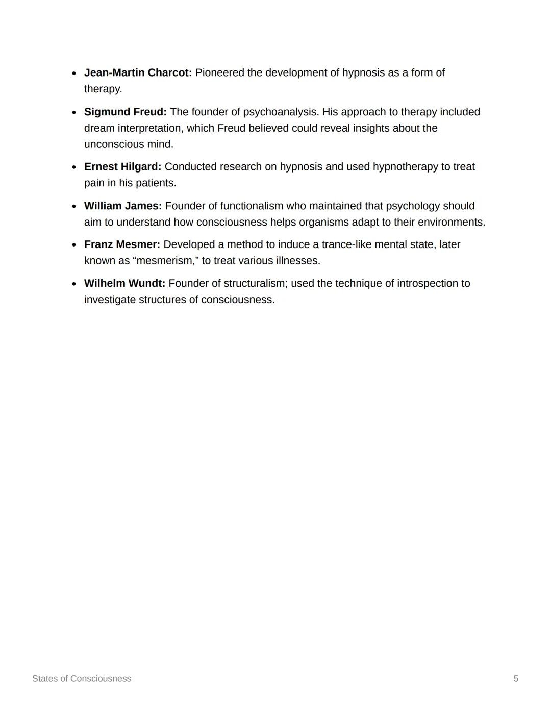 # States of Consciousness

States of Consciousness

Our states of consciousness change as we go through the day and night. There are
three m