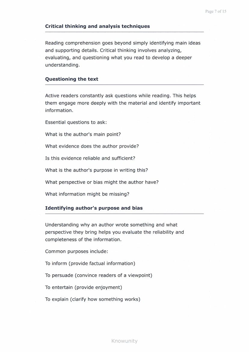 Reading comprehension: Main ideas and supporting details
Master identifying main ideas and supporting
details in texts
What you will learn
I