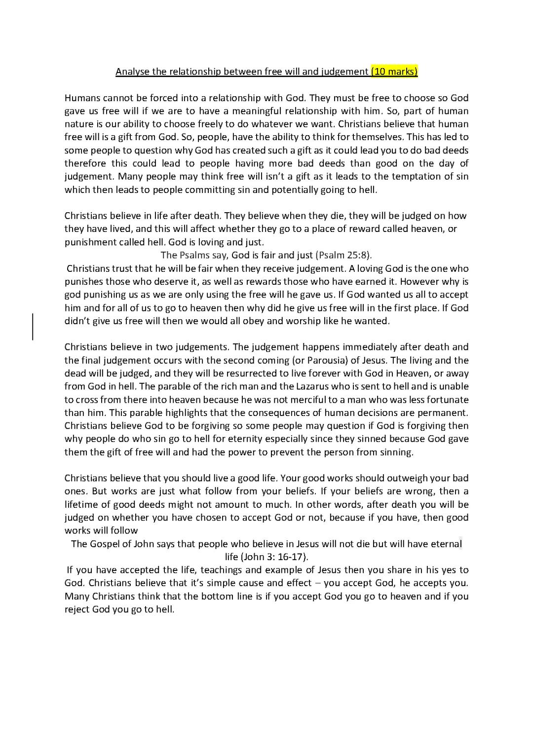 Understanding Free Will and Predestination in Islam and Christianity