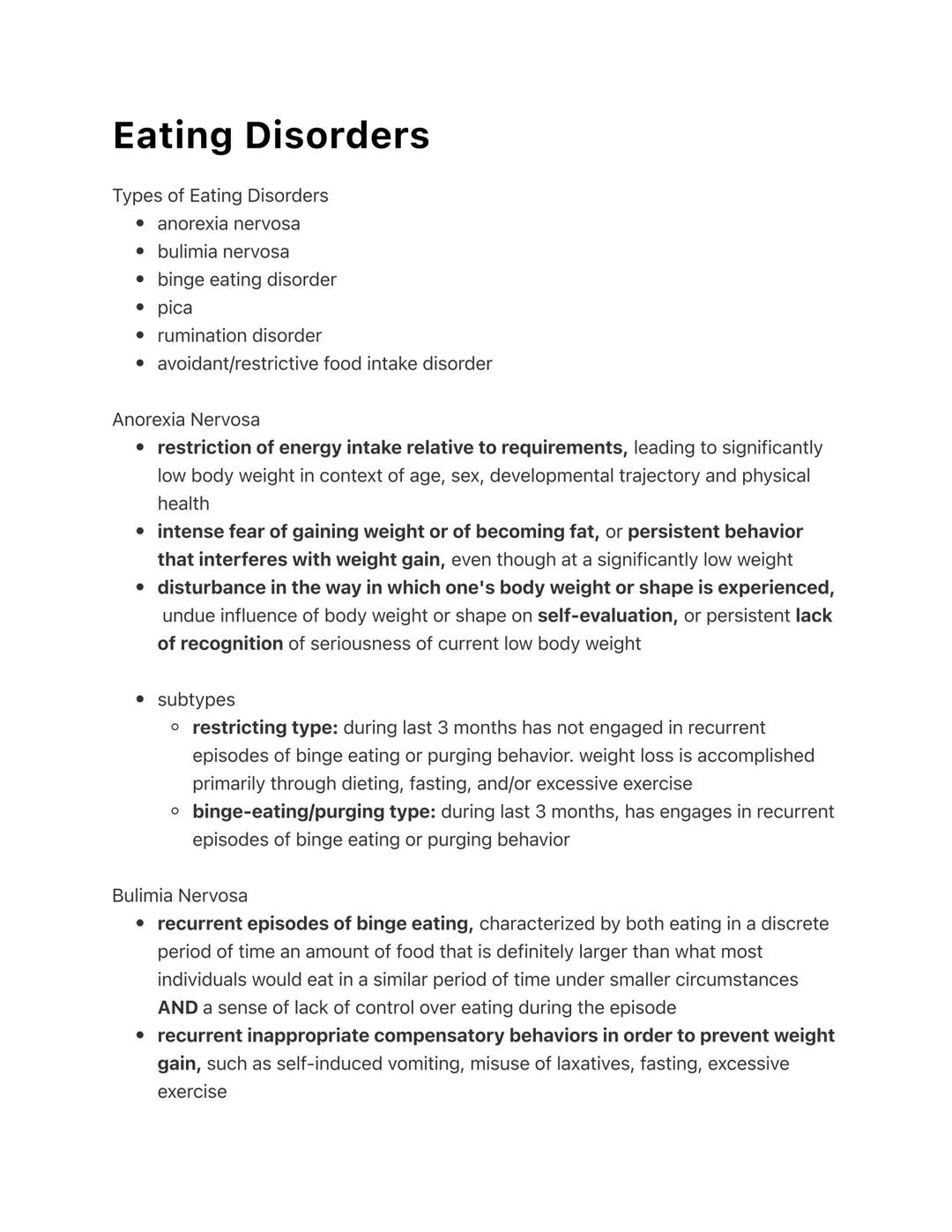 eating disorders psyc353