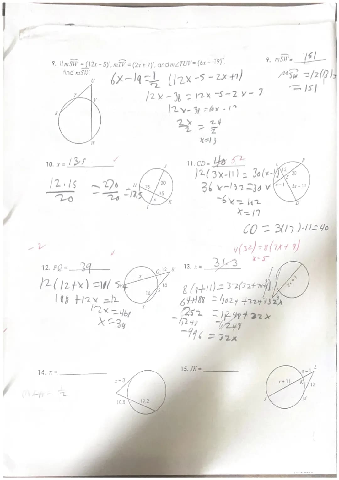 Name:
Date: 4/3/23
1. m/OTS=
4 = = x154=77
12x80=40
2a+s=++22
=27°+40
gjo
M47===2(74.1AC0
M²2=2(106 MAC)
37 +53=20°
3. mBEA=
Quiz 10-3: Angl