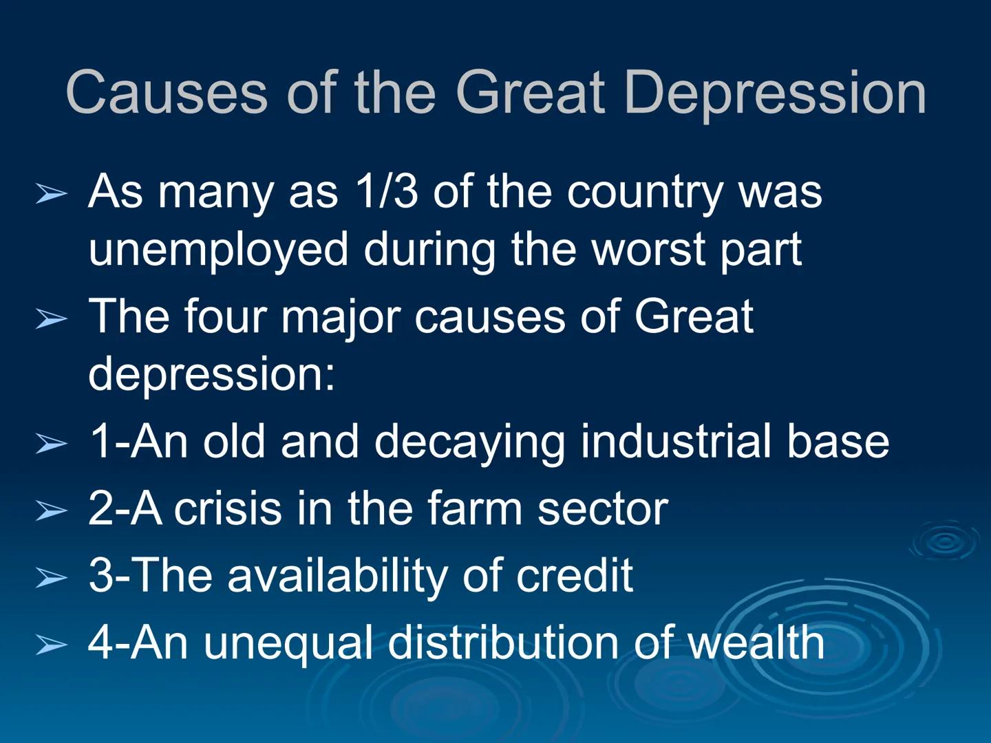 The Great Depression
EQ: What caused the greatest
economic troubles in US History? Questions about the Great Depression
When did the Great D