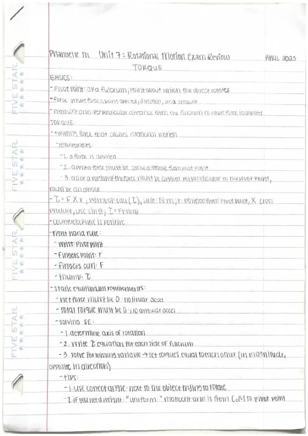 Rotational Motion